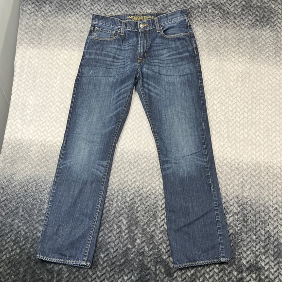 American Eagle Outfitters Other - American Eagle Jeans Mens Actual W34 L33" Dark Wash Original Straight Leg